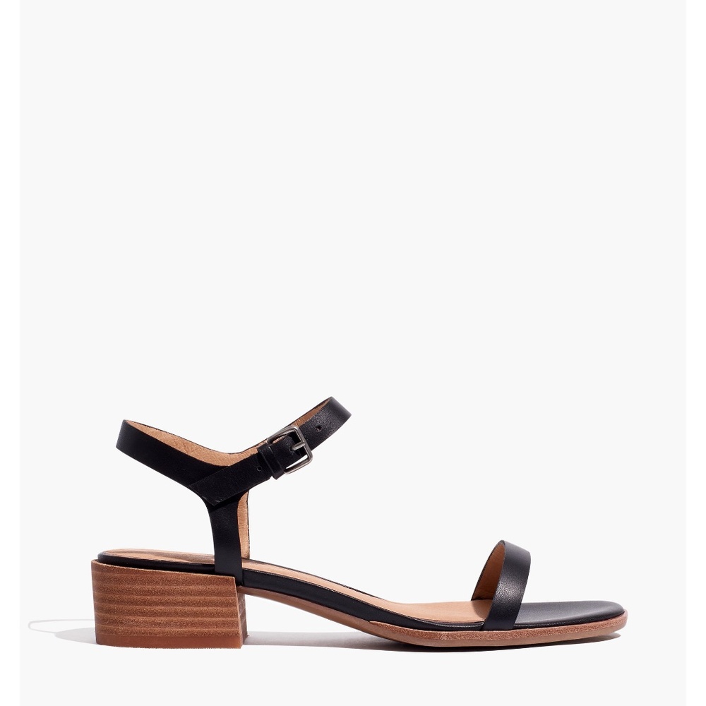 New MADEWELL The Louise Sandal in Leather Black - Picture 2 of 5